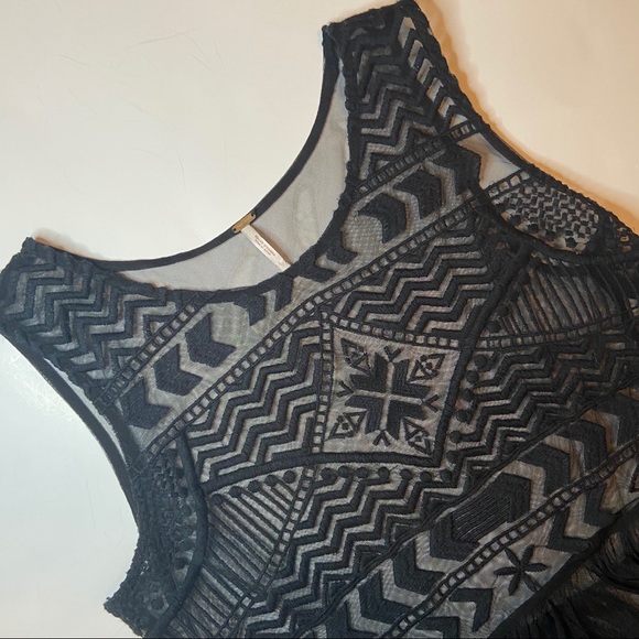 Free People Dresses & Skirts - • FREE PEOPLE • sheer black slip dress